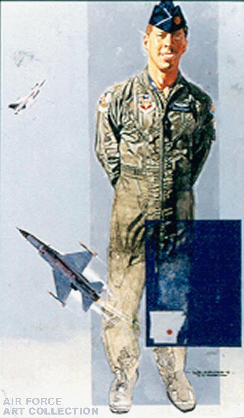 MAJOR RON OHOLENDT-F-16 PILOT FROM ARKANSAS